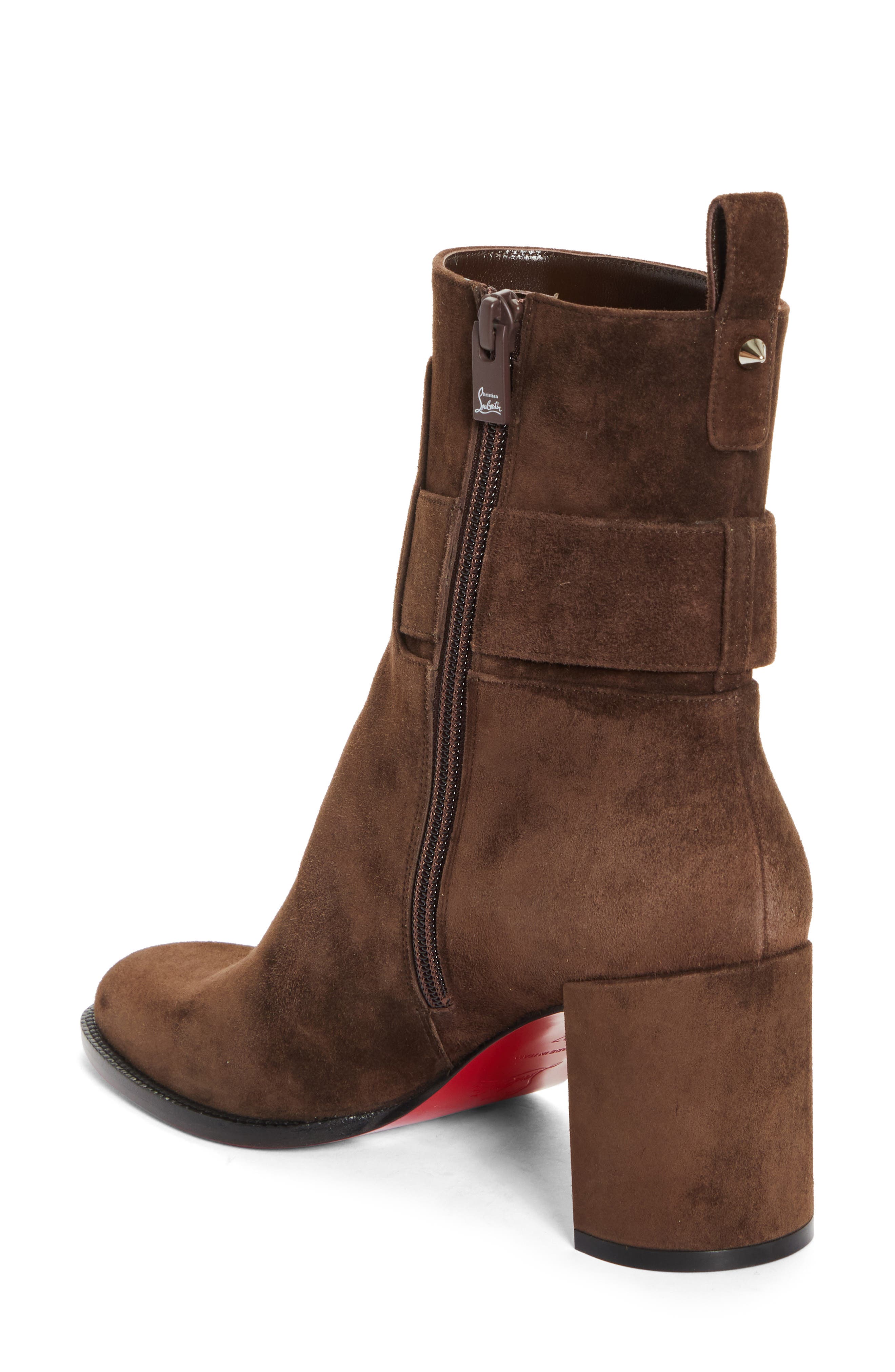 Christian Louboutin Lock Bootie, Alternate, color, 