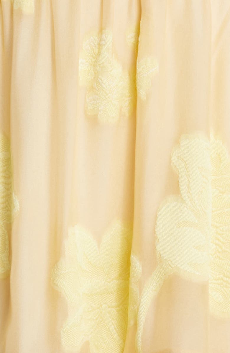 LoveShackFancy Zennia Ruffle Cold Shoulder Long Sleeve Mini Sundress, Alternate, color, 