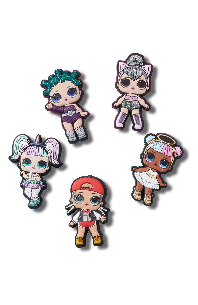 CROCS LOL Surprise 5-Pack Jibbitz Shoe Charms, Main, color,