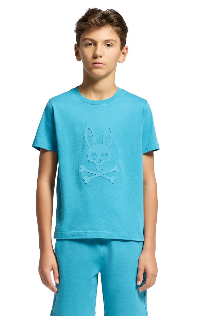 Psycho Bunny Kids' Dillon Cotton Graphic T-Shirt, Alternate, color, Navagio Bay