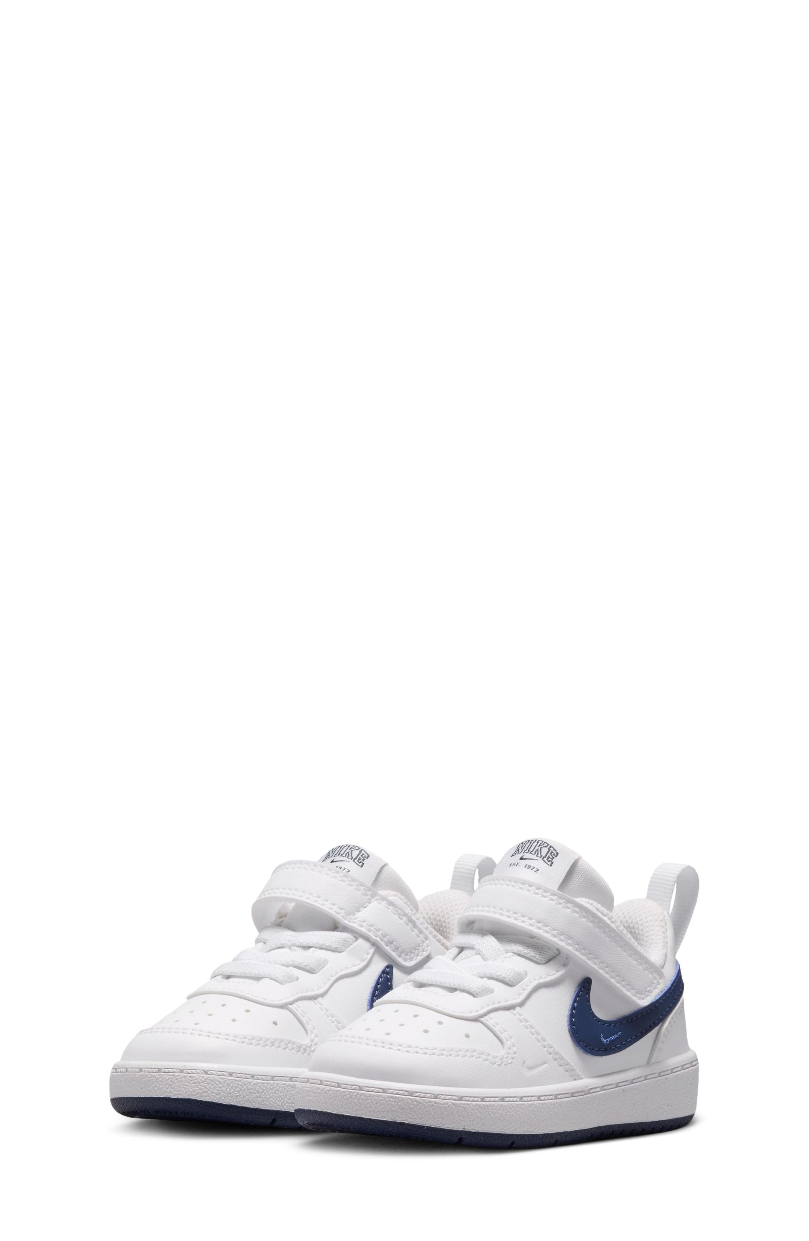 Kids' Court Borough Sneaker, Main, color, WHITE/ MIDNIGHT NAVY