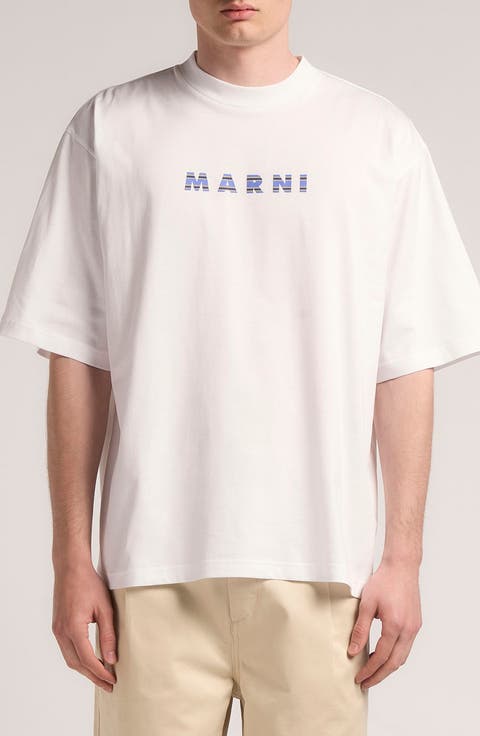 Uniqlo x MARNI Border Crewneck T-Shirt Blue Men's - SS22 - US