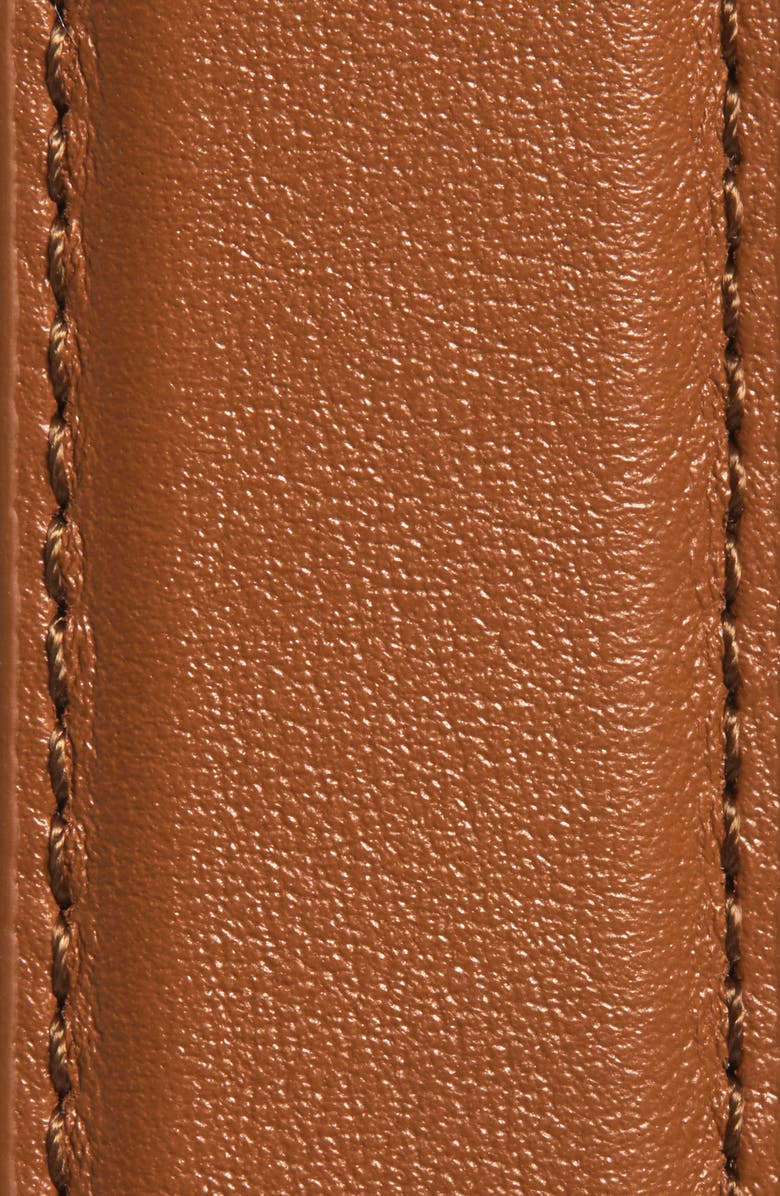 Altuzarra Round Buckle Leather Belt, Alternate, color, Taupe