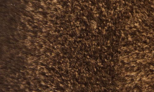 Azalea Wang Faux Fur Coat In Brown