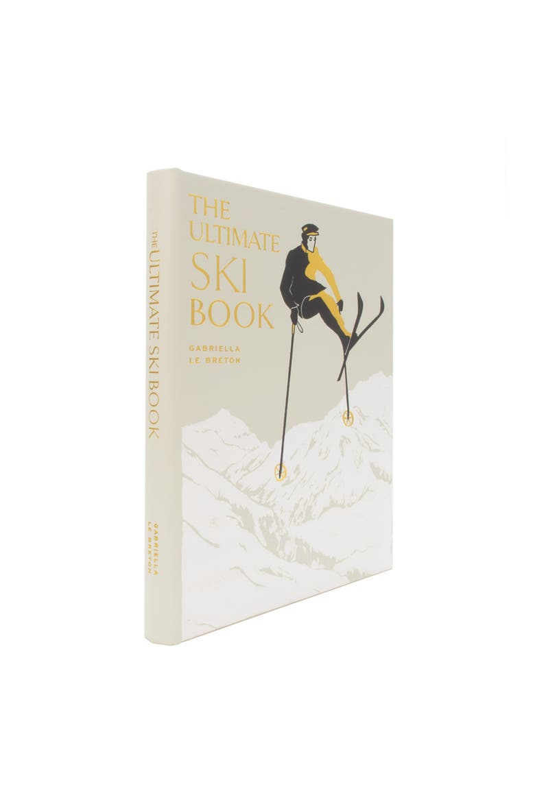 The Ultimate Ski Book Leather Coffee Table Book, Alternate, color, Ivory