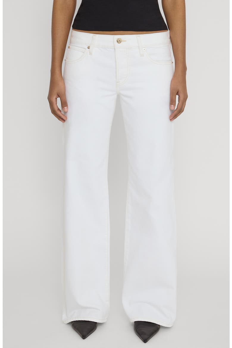 The Pixie Gray Low Rise Wide Leg Jeans, Main, color, AU NATURAL CLEAN