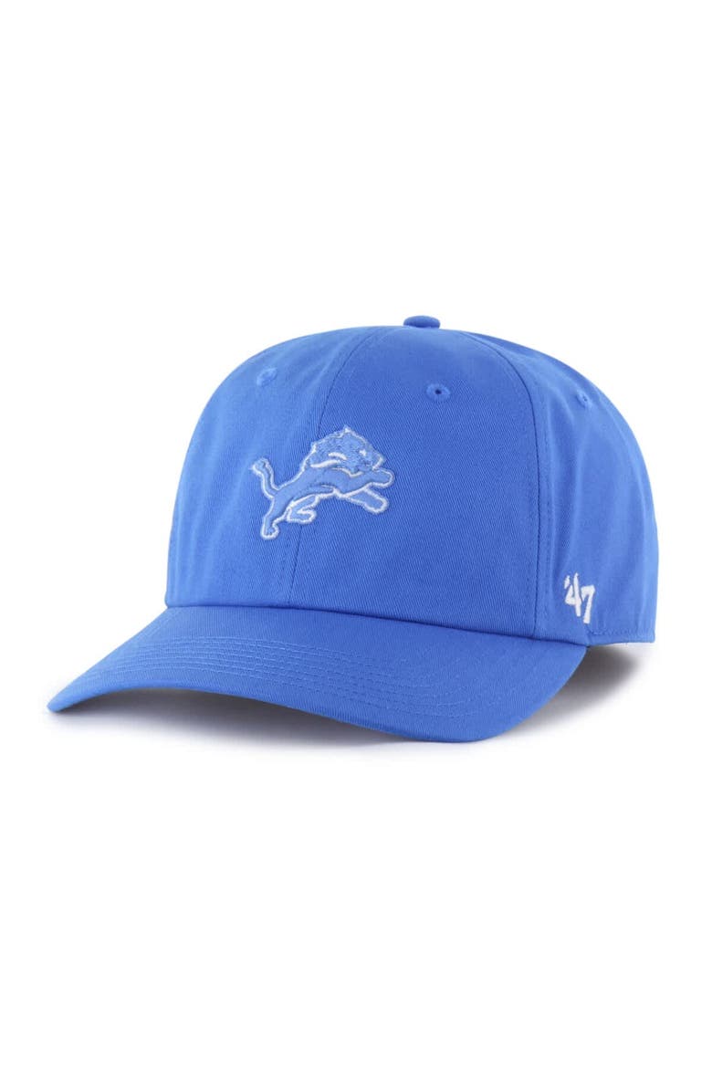 Men's '47  Blue Detroit Lions Foundational Franchise Fitted Hat, Main, color, Blue
