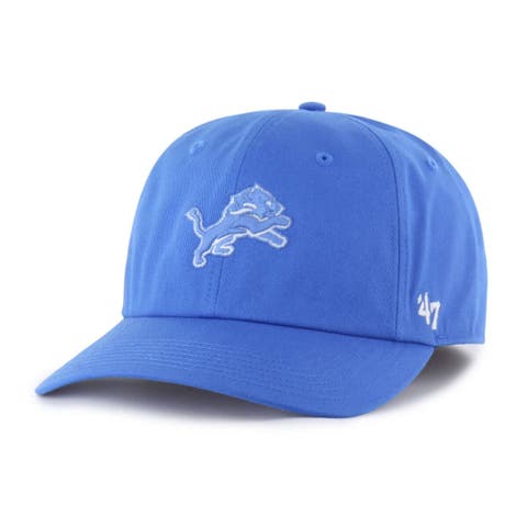 Men's '47  Blue Detroit Lions Foundational Franchise Fitted Hat