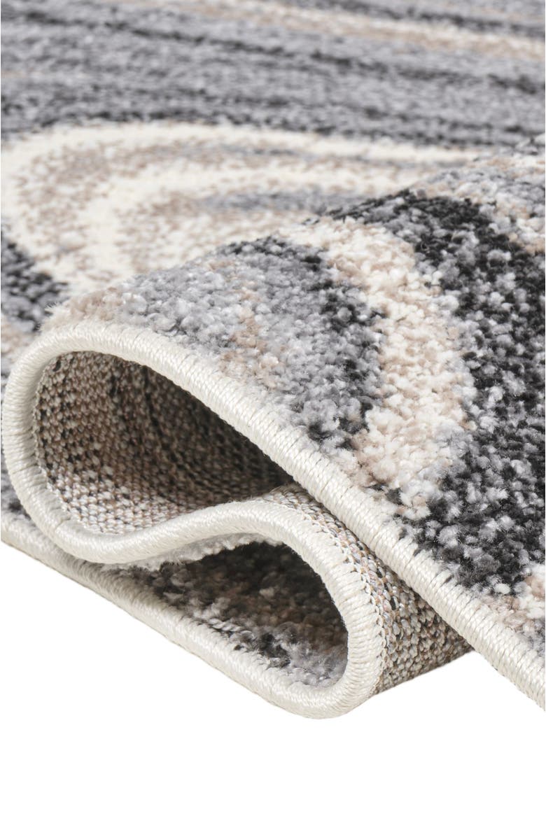 JONATHAN Y Eleni Contemporary Glam Abstract Marble Area Rug, Alternate, color, Charcoal/Cream