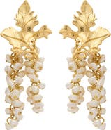 PERACAS Mini Adile Grape Statement Earrings