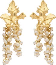PERACAS Mini Adile Grape Statement Earrings