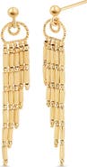 Bony Levy 14K Gold Beaded Fringe Drop Earrings