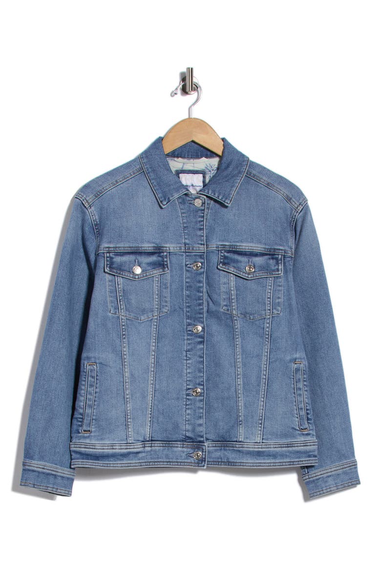 Relaxed Indigo Jean Jacket, Main, color, AMALFI