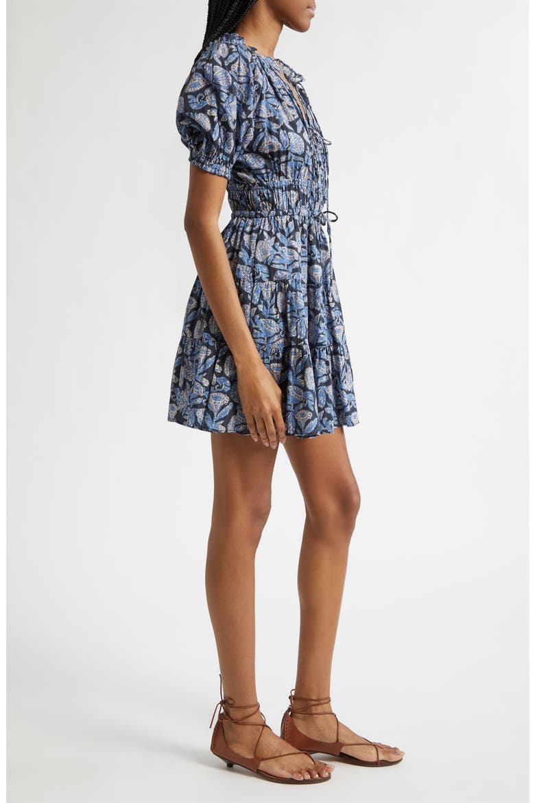 Soffia Print Tiered Dress, Alternate, color, ZINNIA