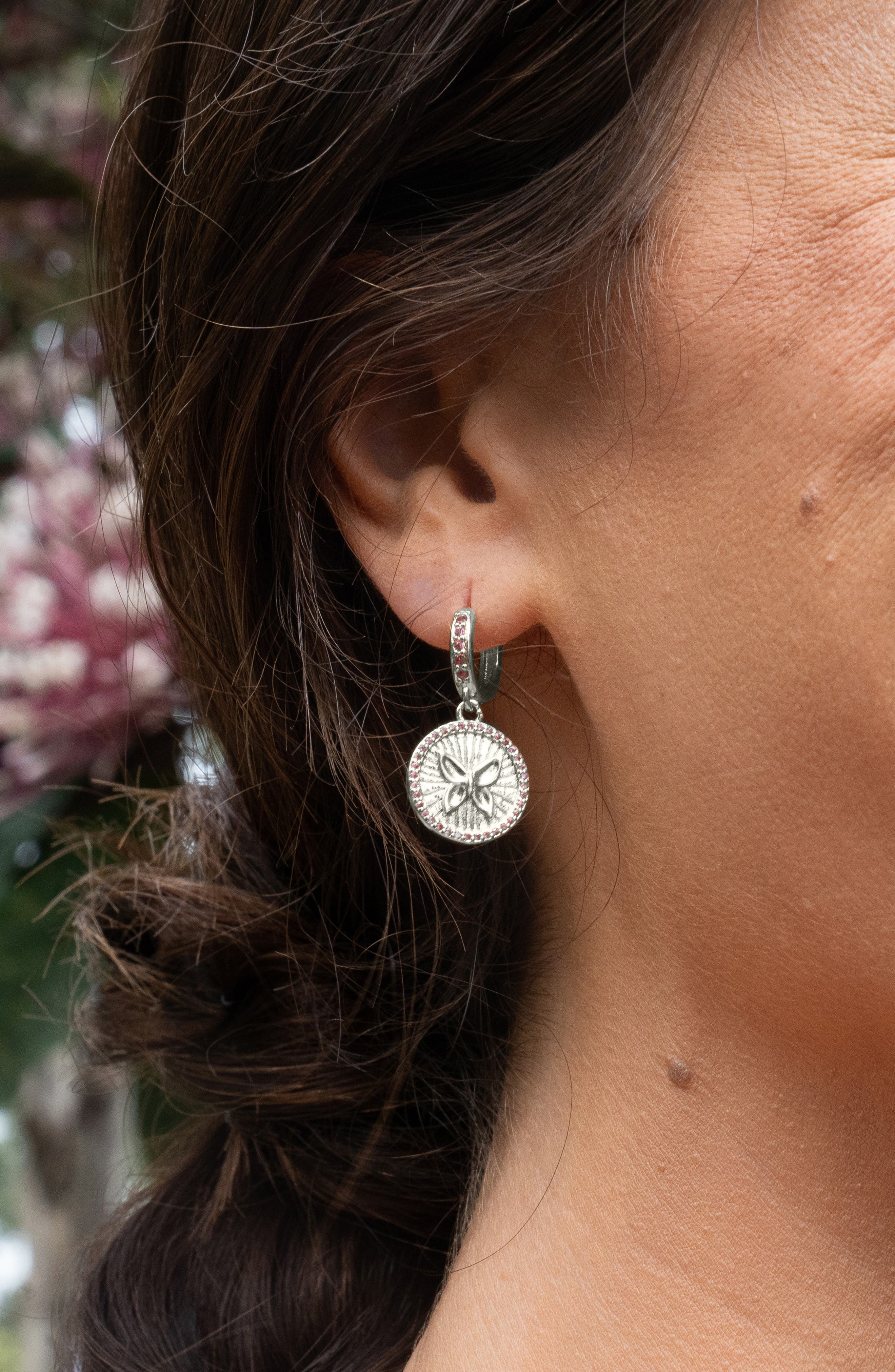 Sterling Forever Bindi CZ Drop Huggie Hoop Earrings (Women) | Nordstromrack