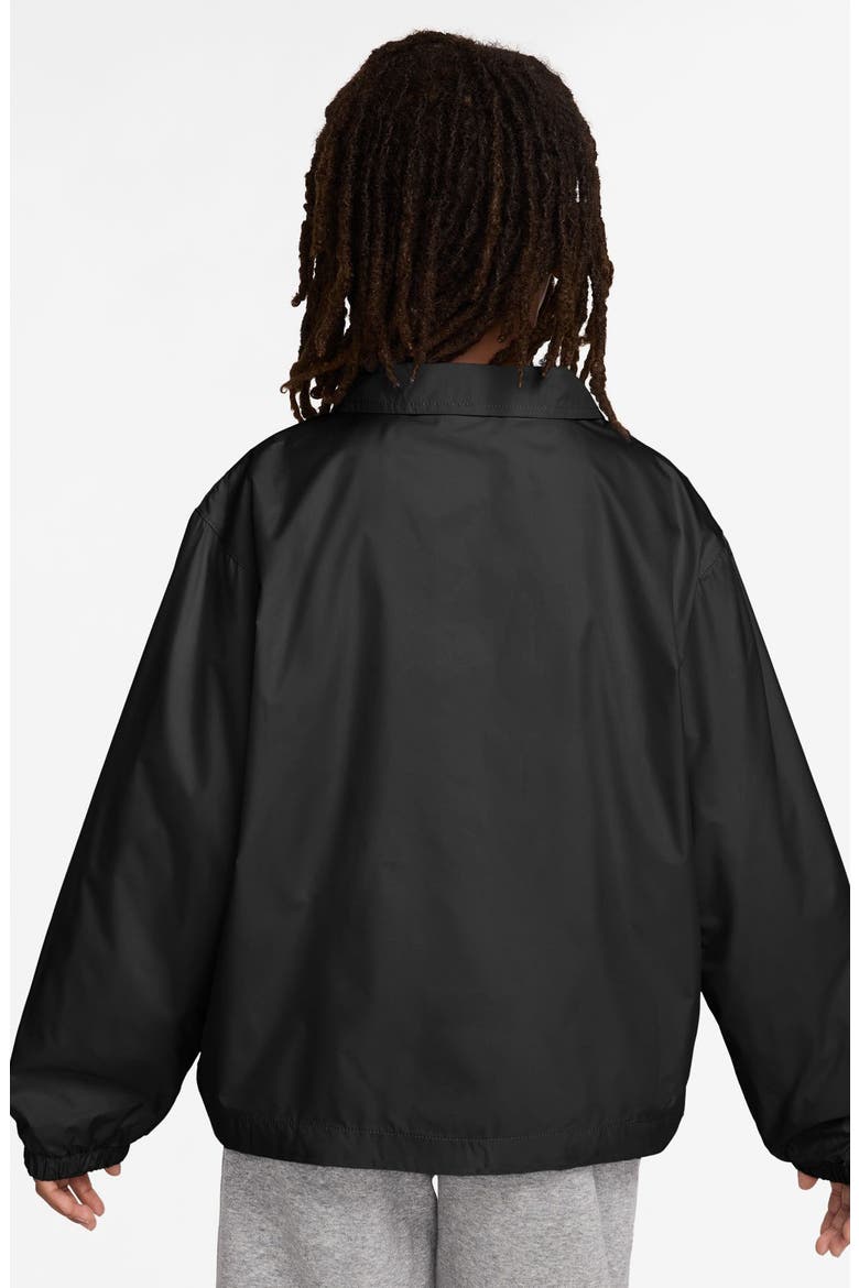 Kids' Club Water Repellent Jacket, Alternate, color, BLACK/WHITE