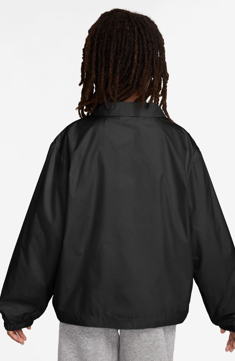 Nike Kids' Club Water Repellent Jacket, Alternate, color, Black/White
