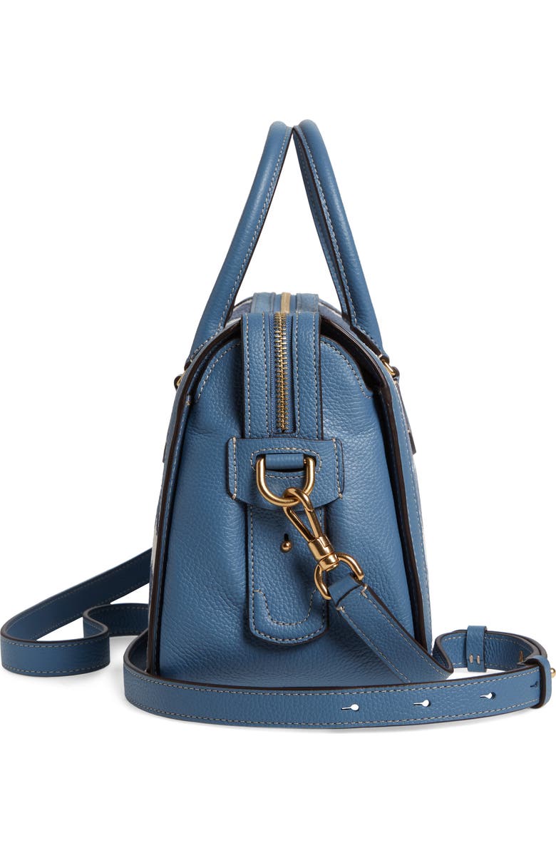 Kate Spade New York tapestry & leather medium satchel, Alternate, color,