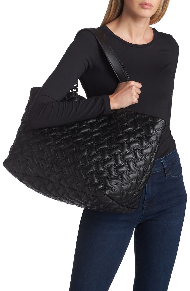 Kurt Geiger London Kensington Drench Leather Shopper Bag, Alternate, color,