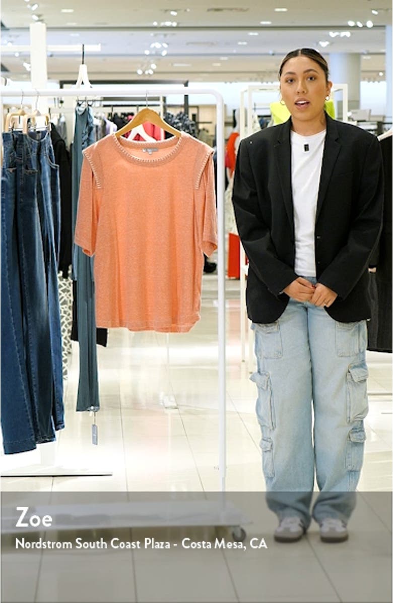 Whipstitch Trim T-Shirt, sales video thumbnail