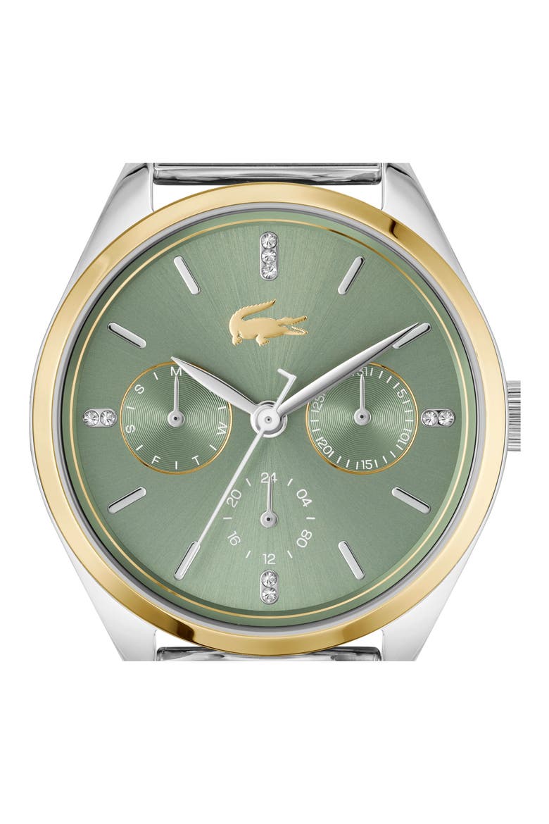 Atena Multifunction Mesh Strap Watch, 34mm, Alternate, color, SILVER