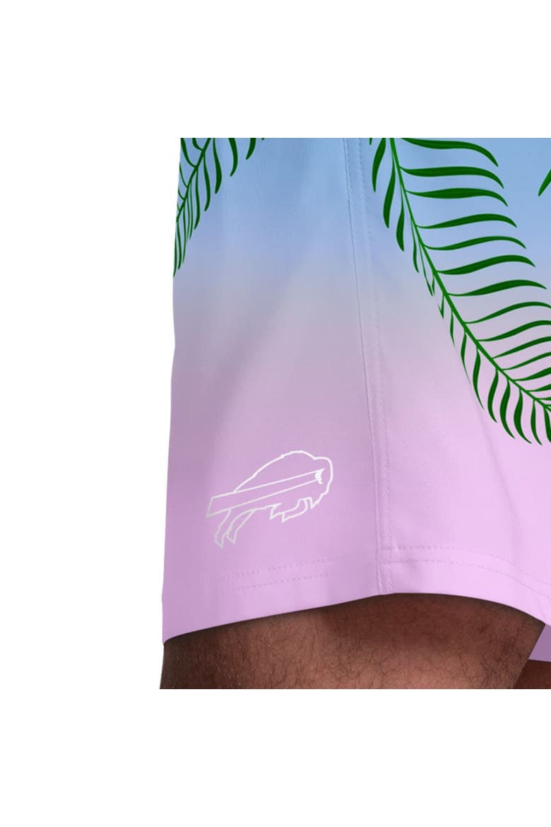 Men's Margaritaville Light Blue Buffalo Bills Sunset On The Beach Swim Shorts, Alternate, color, Light Blue