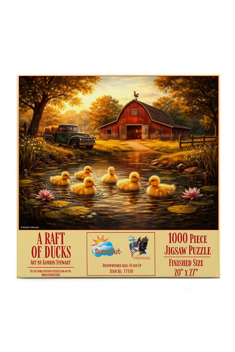 A Raft of Ducks 1000, Alternate, color, Multicolor