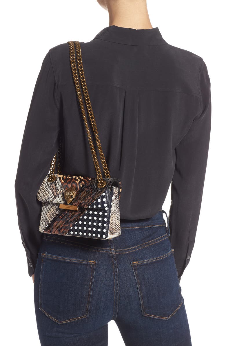 Kurt Geiger London Mini Kensington Genuine Calf Hair Mixed Media Crossbody Bag, Alternate, color,