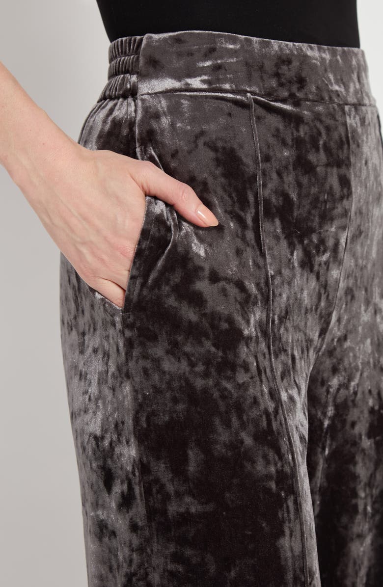 Lysse Crushed Velvet Wide Leg Pants, Alternate, color, 