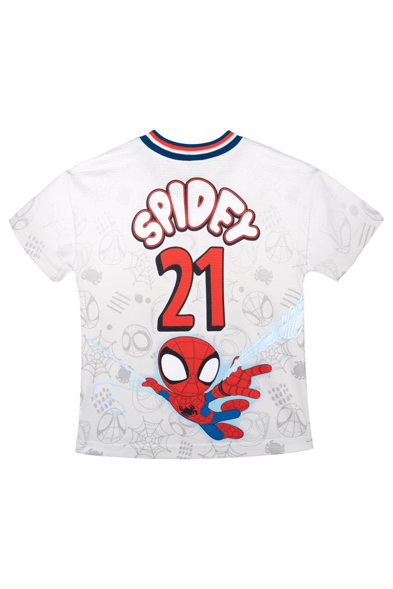 Spidey and His Amazing Friends Athletic T-Shirt, Alternate, color, Spidey Gray Red
