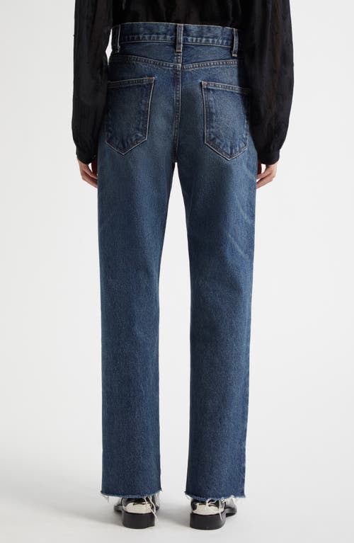 NILI LOTAN NILI LOTAN CALLA STRAIGHT LEG RAW HEM JEANS 