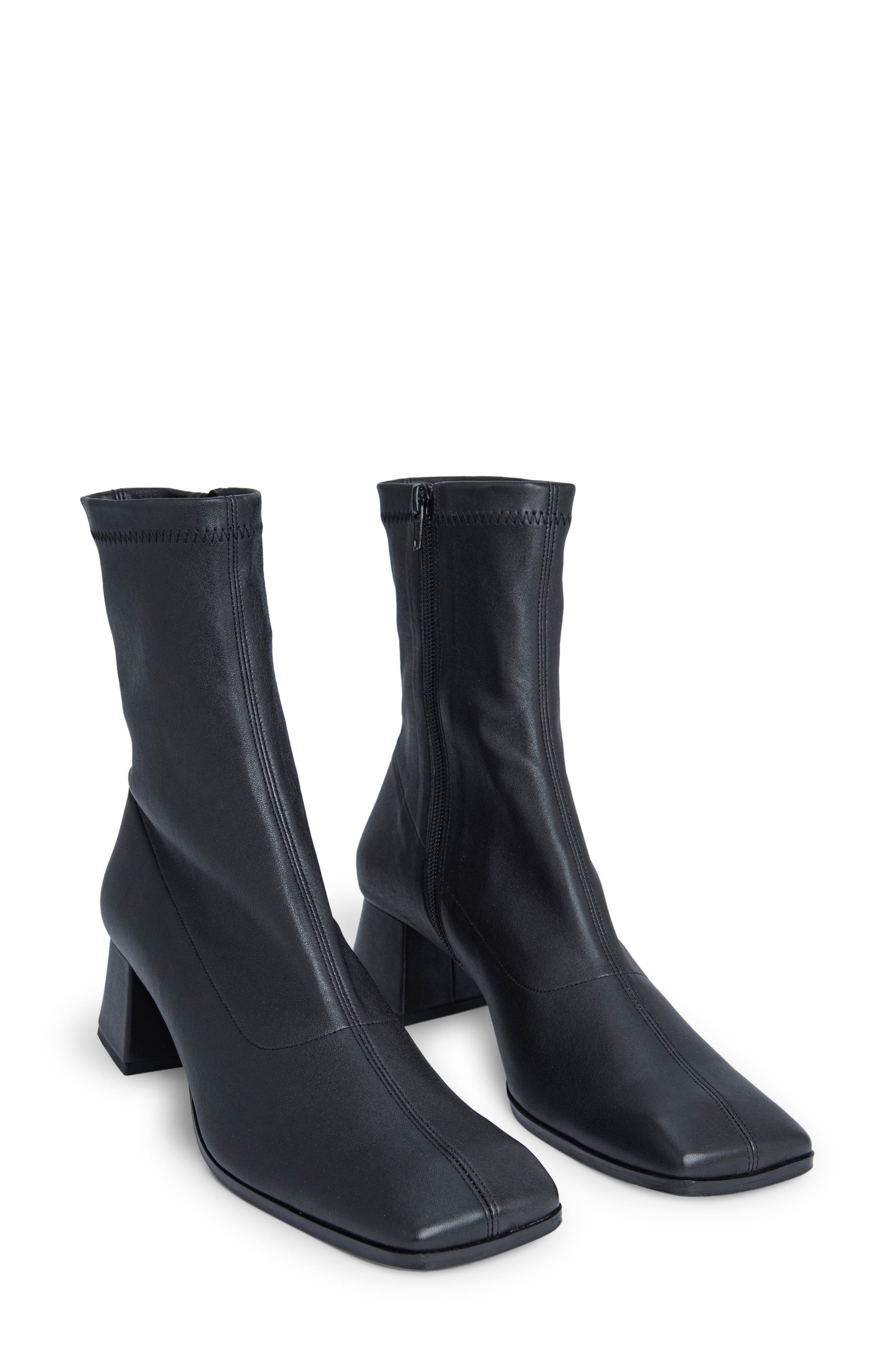 By Far Malik Block Heel Bootie, Main, color, 