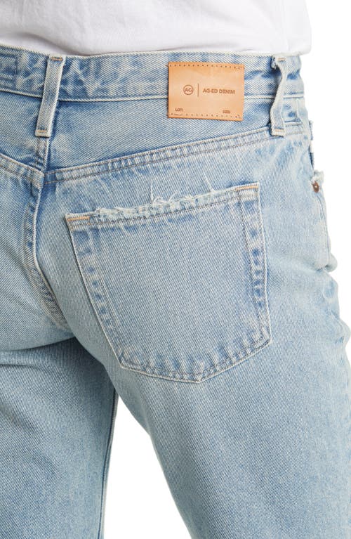 Ag High-rise Straight-leg Jeans In Blue