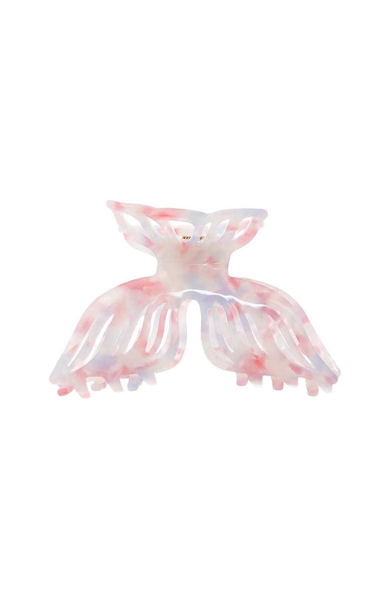 BY ADINA EDEN Tie Dye Butterfly Cutout Claw Clip, Main, color, Pastel