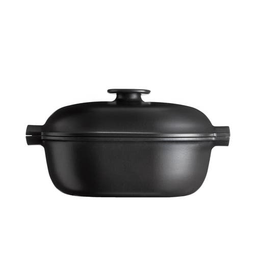 Emile Henry Delight 4.3 Quart Oval Dutch Oven, Slate In Slate