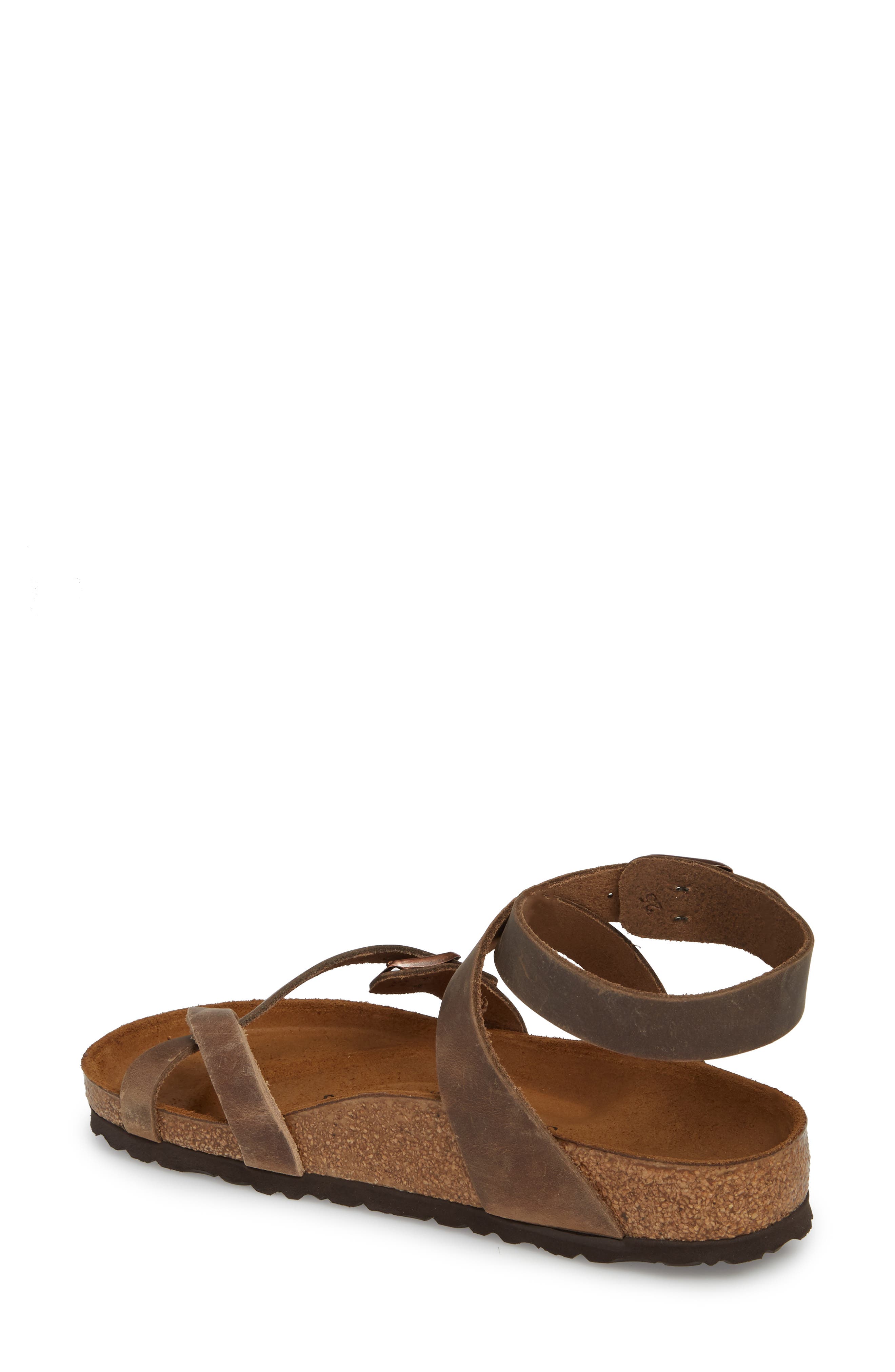 birkenstock yara tobacco Yara Ankle Wrap Sandal (Women)