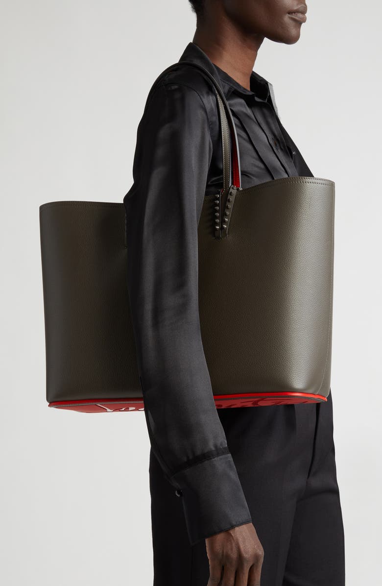 Christian Louboutin Cabata Calfskin Leather Tote, Alternate, color,