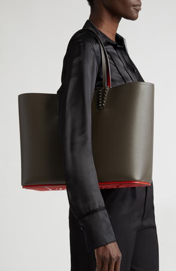 【関税&送料込】Christian Louboutin Cabata Christian Louboutin | Cabata black calf ali zipper tote bag