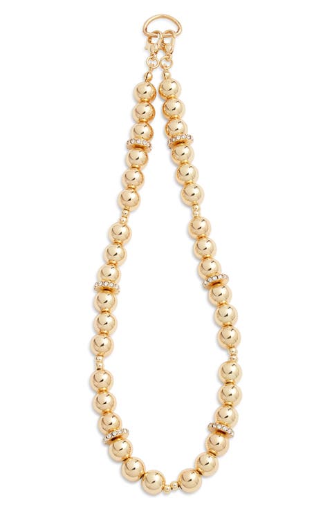 Pisa Pavé Beaded Phone Wrist Strap