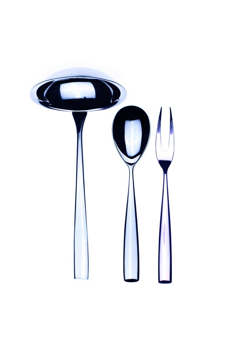 Mepra Arte Serving Set - 3 Pieces, Main, color, Silver