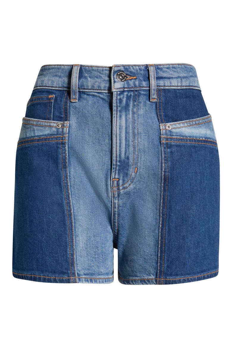 Elijah Colorblock Denim Shorts, Alternate, color, REBEL BLUE COLORBLOCK