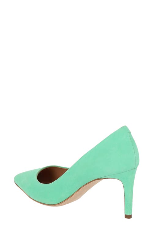 Ferragamo Pointed Toe Pump In Green