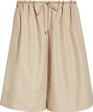 Brandon Maxwell The Sutton Elongated Cotton Blend Shorts
