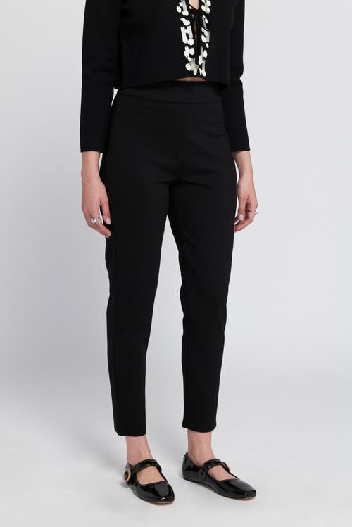 Elle Collection Slim Leg Trouser Skinny Pants In Black