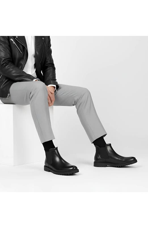 Marc Joseph New York Hudson Yards 2.0 Hands Free Technology Leather Chelsea Boot, Alternate, color, Black Napa Leather