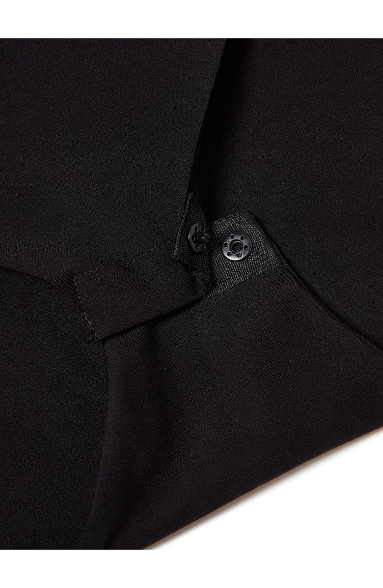 STYLEST DaySculpt Sleeveless Square Neck Snapped Top, Alternate, color, Caviar