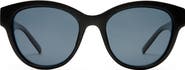 Le Specs Majestic 53mm Polarized Round Sunglasses