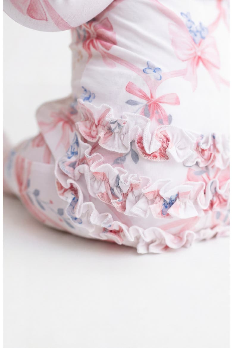 Ruffled Zipped Footie, Alternate, color, LARA