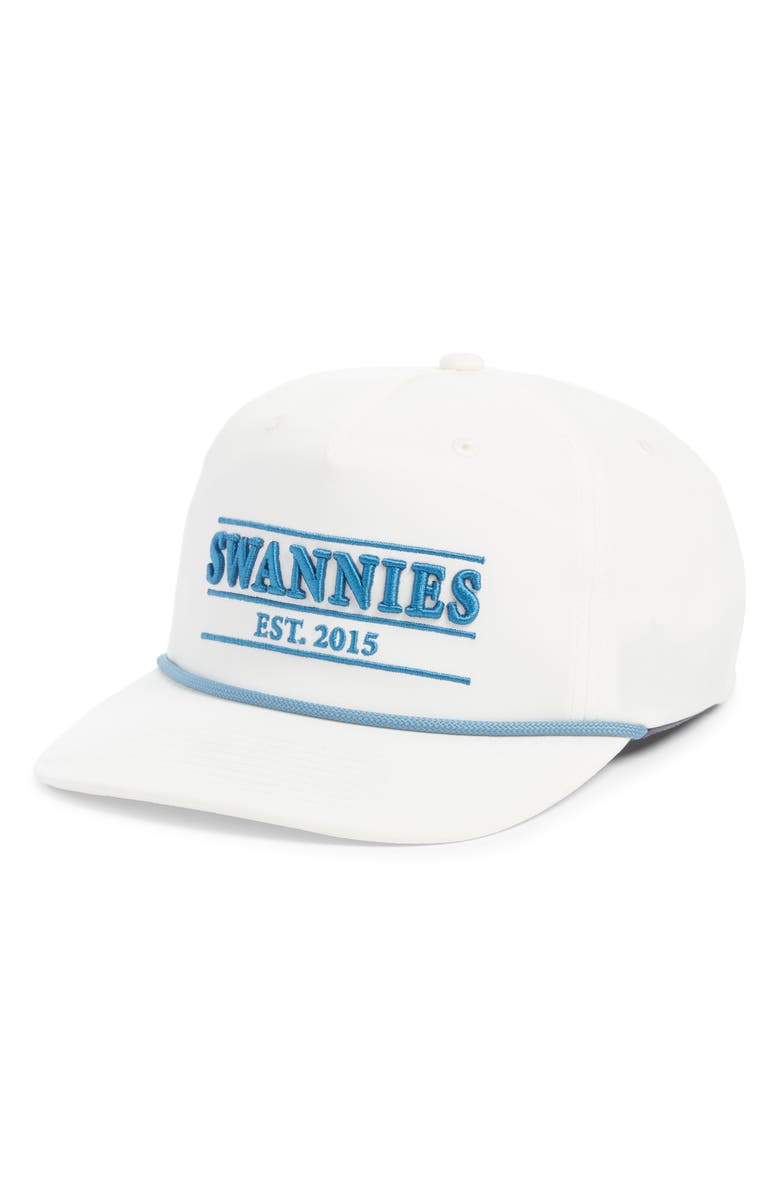 Swannies Charlie Cotton Baseball Cap, Main, color, Vintage White