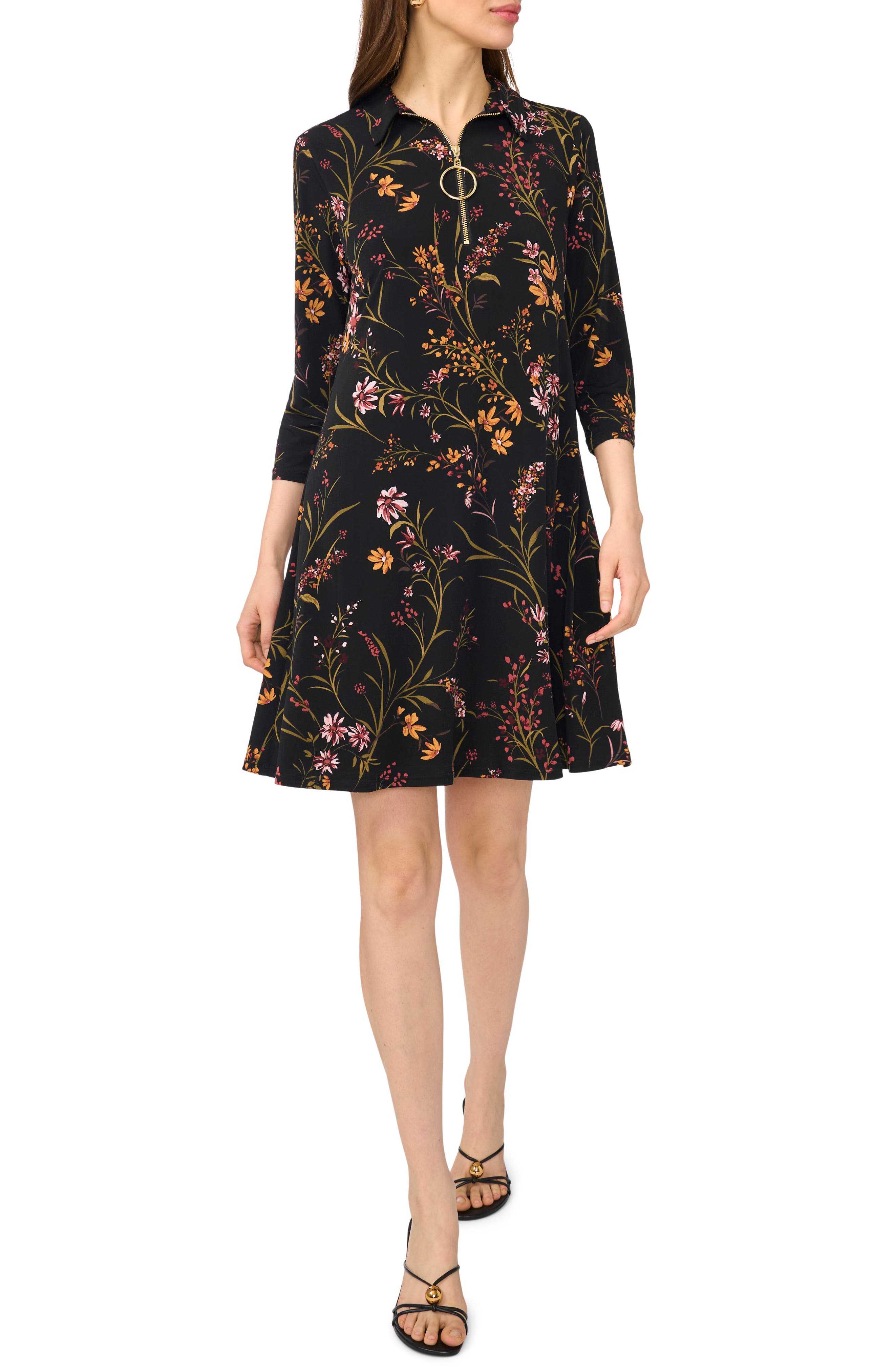 Quarter Zip A-Line Dress